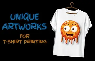 œuvres d'art uniques pour l'impression sur t-shirts