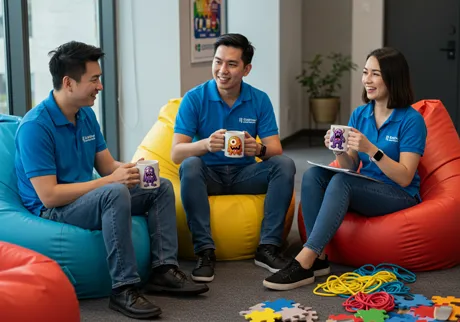 Équipes pour séminaires d'entreprise et team-building