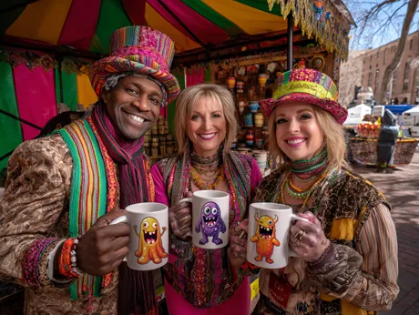 Équipes de vendeurs pour foires et festivals